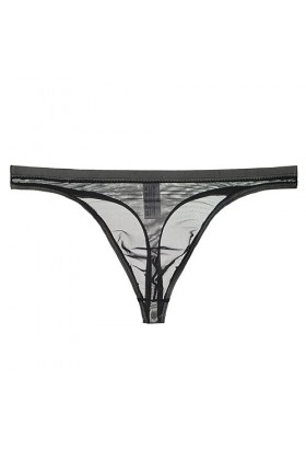 Générique String G pour Hommes Dos en T Slip Transparent String Transparent Taille Basse Bikini sous-vêtement Sexy Transparen