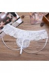 Générique Mens Panty Transparent Dentelle Garniture Sexy sous - vêtements Floral Mesh Sissy Dentelle Panty Transparent Bikini