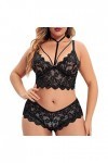 Ensemble Lingerie Femme 2 Pieces Sexy De Push-Up Dentelle sous-Vêtements De Seduction Dentelle Soutien-Gorge Sexy Et Culotte 