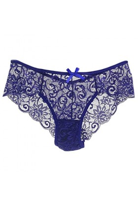 Générique Culotte sans Couture Femme Strings Dentelle Taille Mi-Haute Culotte Transparente Culotte Shorty Bikini String Nuise