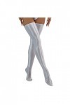 Chaussettes sexy en soie brillante pour femme - Haute élasticité - Cuissardes - Chaussettes en cuir pour adultes - Lingerie s