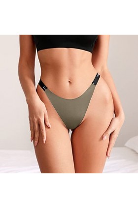Ghemdilmn Culotte pour femme - Sans couture - Mince - Sport - Culotte sexy - Sous-vêtements sexy - Avec trous - Pour femme - 