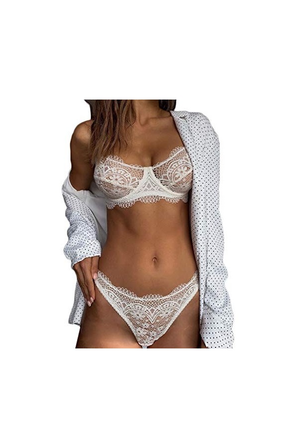 Lingerie Femme Sexy Ensemble Homme Sexy Hot y23k Taille Sexy Set Bra Wireless Lace Lingerie Plus Culotte S-XL sous-vêtements 
