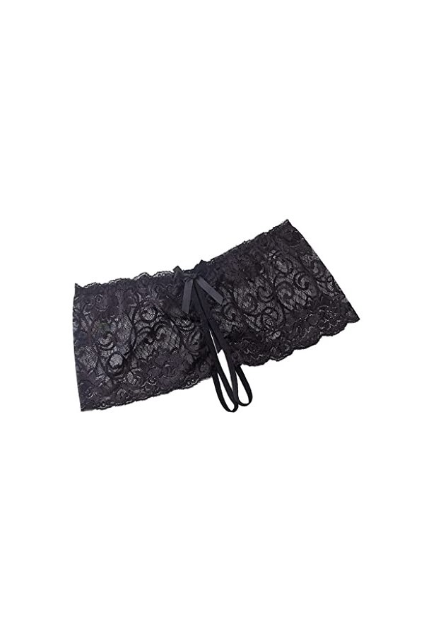 Culotte Femme Tanga String en Coton Slips Shorty Dentelle pour Femmes Taille Basse Transparente Sexy Entrejambe Sexy Briefs S