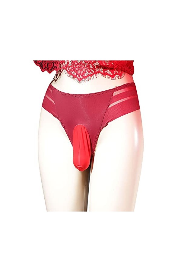 Strings avec Pochette Slip Homme Sexy Hot Elastique Respectueux De lenvironnement CaleçOn Homme Coton Respirable Lingerie Se