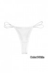 Générique String Femme Sexy Chic Hot Micro String Ficelle Couleur Unie sans Couture Culotte Invisible Culotte Sexy Chic Strin