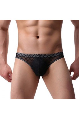 Générique Lingerie Homme Sexy Hot sous-vêtement Sexy en Dentelle Transparente pour Hommes Hommes Kimono Black, M 