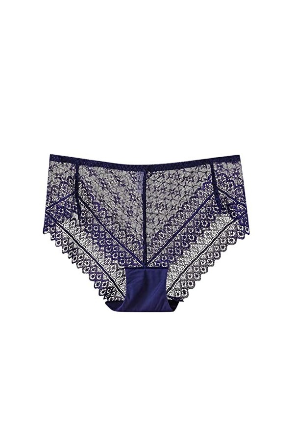 2023 New y2.k Style Lingerie sous-vêtements Sexy évidés Confortables à Taille Haute pour Femmes Ensemble Vaisselle Carré Blu