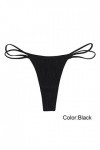 Générique String Femme Sexy Chic Hot Micro String Ficelle Couleur Unie sans Couture Culotte Invisible Culotte Sexy Chic Strin