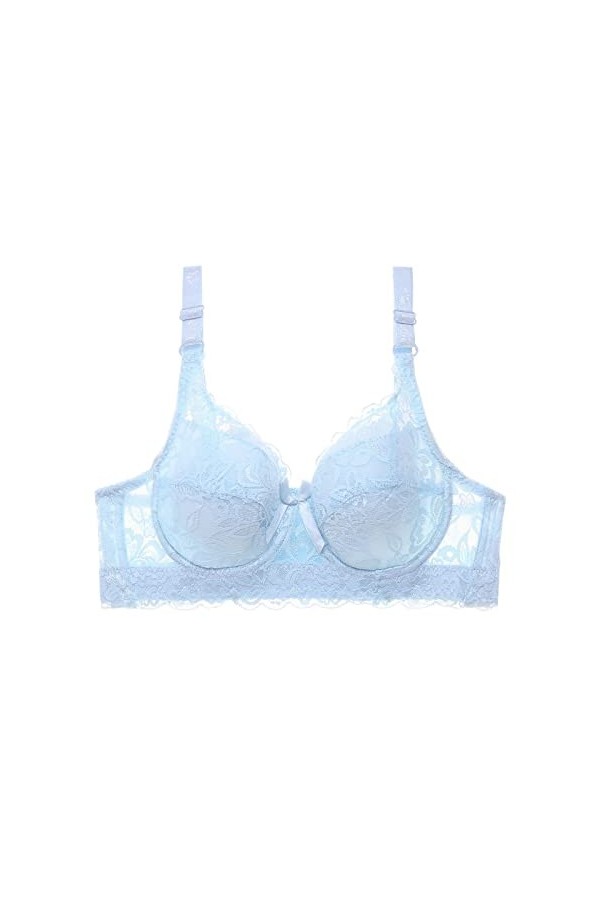 sous-vêtements Sexy en Dentelle froncée pour Femmes avec Bretelles de Soutien-Gorge Slip Menstruel