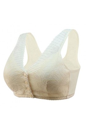 Soutien-gorge de sport pour femme - Fermeture à lavant - Grande taille - Sans coutures - Sans coutures - Soutien-gorge push-