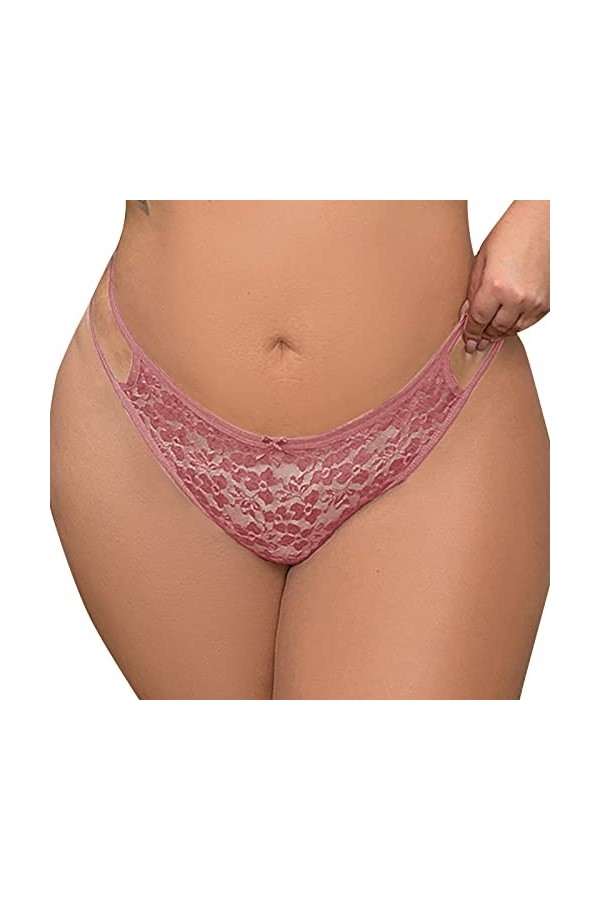 LANSKIRT Culotte Femme Culotte Dentelle Sexy Pantalon à Bretelles Sexy en Dentelle Transparente pour Femmes Culottes Femme sa