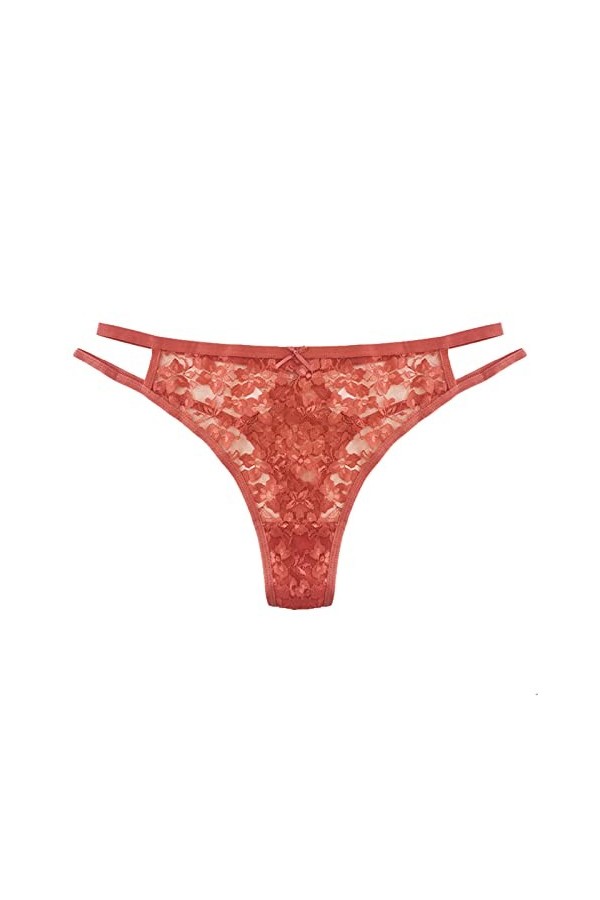 LANSKIRT Culotte Femme Culotte Dentelle Sexy Pantalon à Bretelles Sexy en Dentelle Transparente pour Femmes Culottes Femme sa