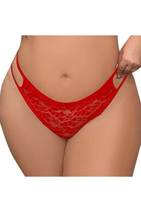 LANSKIRT Culotte Femme Culotte Dentelle Sexy Pantalon à Bretelles Sexy en Dentelle Transparente pour Femmes Culottes Femme sa