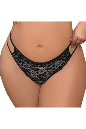 LANSKIRT Culotte Femme Culotte Dentelle Sexy Pantalon à Bretelles Sexy en Dentelle Transparente pour Femmes Culottes Femme sa