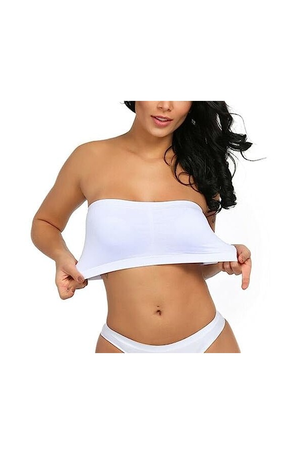 Lingerie Femme Sexy Ensemble Homme Sexy Hot y21k Soutien-Gorge Bandeau Double Taille sans Bretelles pour Femmes, Haut rembour