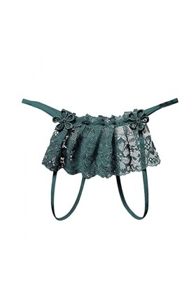 Culotte Femme Tanga String en Coton Slips Shorty Slips Dames Femmes Dentelle Thong Thong Pantalon sous-vêtements String Homme