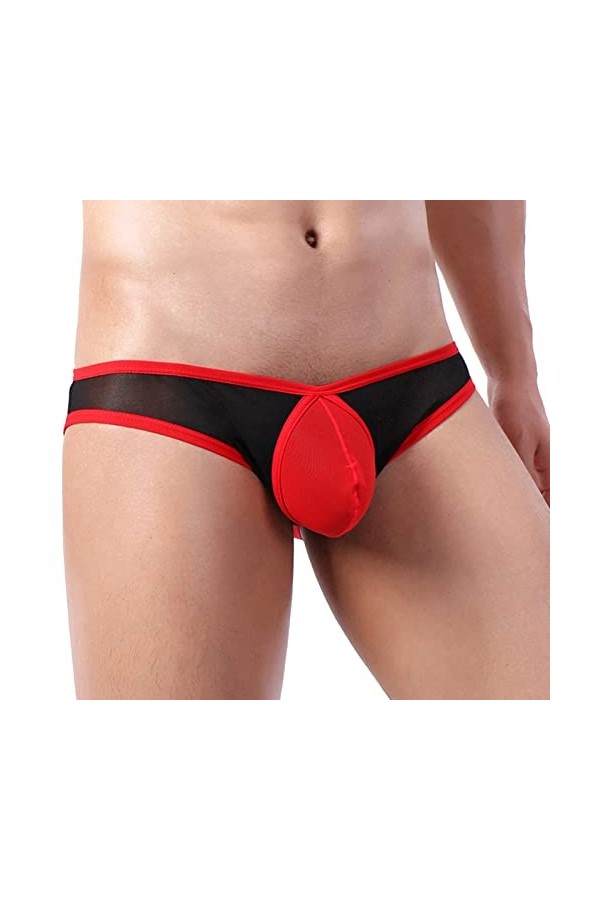 Lingerie Sexy pour Homme Grande Taille Fitted sous-VêTements sans Couture Respirable Culottes éLastique Brief Homme Respectue