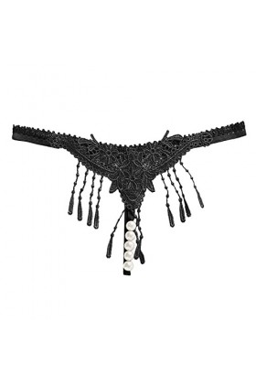 Menstruelle Lavable Grande Taille String de en Dentelle pour Femmes, fichier Ouvert Transparent, Spectacle de sous-vêtements 