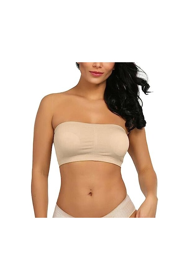 Lingerie Femme Sexy Ensemble Homme Sexy Hot y21k Soutien-Gorge Bandeau Double Taille sans Bretelles pour Femmes, Haut rembour