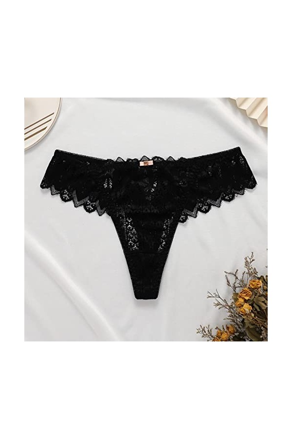 Lingerie Femme Sexy Ensemble Homme Sexy Hot y27k Lettre personnalisée Logo Taille Basse rayé Tangas No Show Bikini Tongs pers