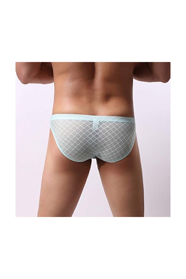 Générique Lingerie Homme Sexy Hot sous-vêtement Sexy en Dentelle Transparente pour Hommes Hommes Kimono Sky Blue, M 