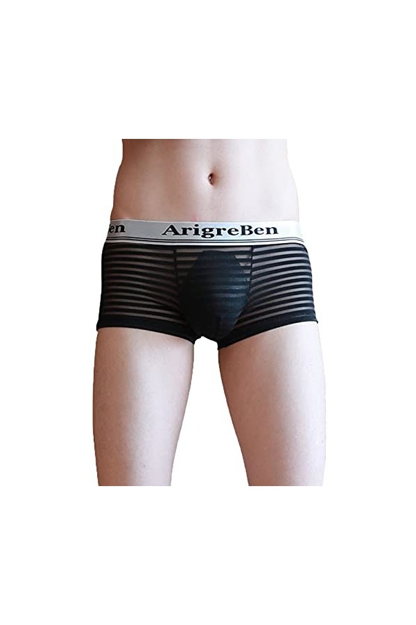 FGUUTYM Lot de boxers sexy pour homme, Noir , XL