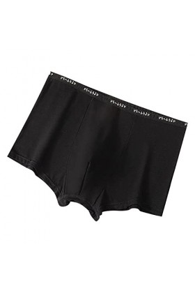 FGUUTYM Sous-vêtements en dentelle pour homme - Sous-vêtements en coton doux et confortable, Noir , XXXL