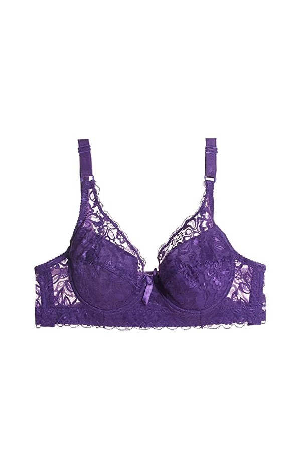 HANXIULIN Soutien-gorge pour femme sans bonnets souples Bustier Fit avant Fermeture solide Sans armatures Sous-vêtements Femm