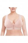 HANXIULIN Soutien-gorge en coton sans armatures doux à lavant - Maintien solide sans armatures - Soutien-gorge sans armature