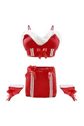 Noel Halloween Ensemble Lingerie Femme Cosplay Uniforme Seduction Bandeau Sexy Ensemble Lingerie érotique Contient 1pc Linger