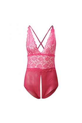 liaddkv Femmes Mode Bobysuit Lingerie Jeu de Rôle Lingerie Sexy Femmes Costumes Rouge Plaid Lingerie Sous-Vêtements Femme Lin