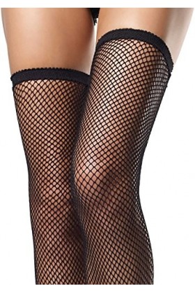 Leg Avenue 9031 Bas Résille Femme, Noir, Taille Unique