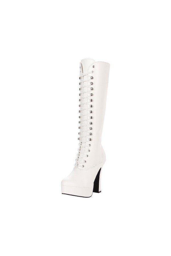 Pleaser Eu-Ele2020/B/Pu, bottes femme, Blanc, 41 EU