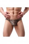 Lingerie Homme Sexy Hot Sexy Leopard-Print sous-vêtements Sexy Low-Waist -Profil Hommes sous-vêtements pour Hommes Ensemble P