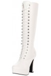 Pleaser Eu-Ele2020/B/Pu, bottes femme, Blanc, 41 EU