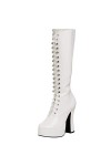 Pleaser Eu-Ele2020/B/Pu, bottes femme, Blanc, 41 EU