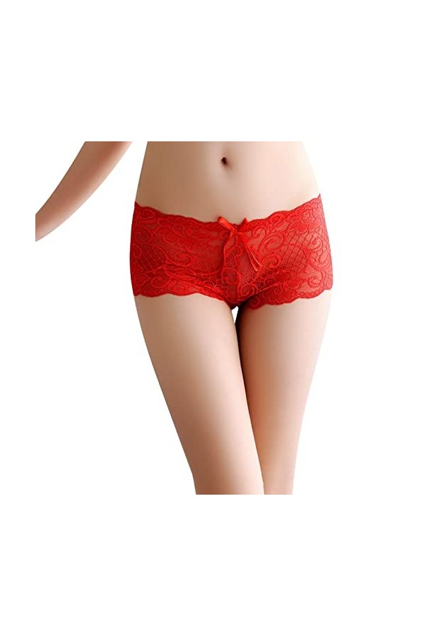 Culotte Femme Tanga String en Coton Slips Shorty Culottes pour femmes Culottes en dentelle Culottes découpées Culottes douces