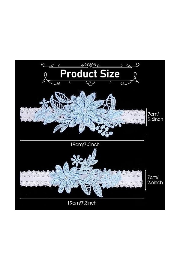 Cuisse Mariée Jambe Jarretière Mariées Dentelle Jarretière Bleu Jarretière Mariage Élastique Jarretière De Mariage Bleu pour