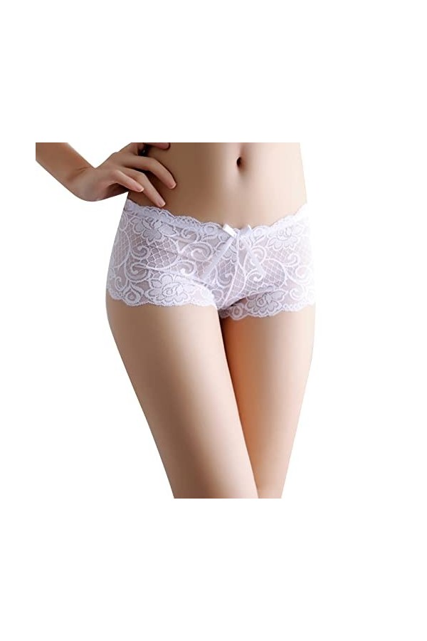Culotte Femme Tanga String en Coton Slips Shorty Culottes pour Femmes Culottes en Dentelle Culottes découpées Culottes Douces