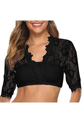 FGUUTYM Lingerie avec collier de perles pour femme - Chemisier Dirndl en dentelle - Porte-jarretelles élégant, Noir , 5X-Larg