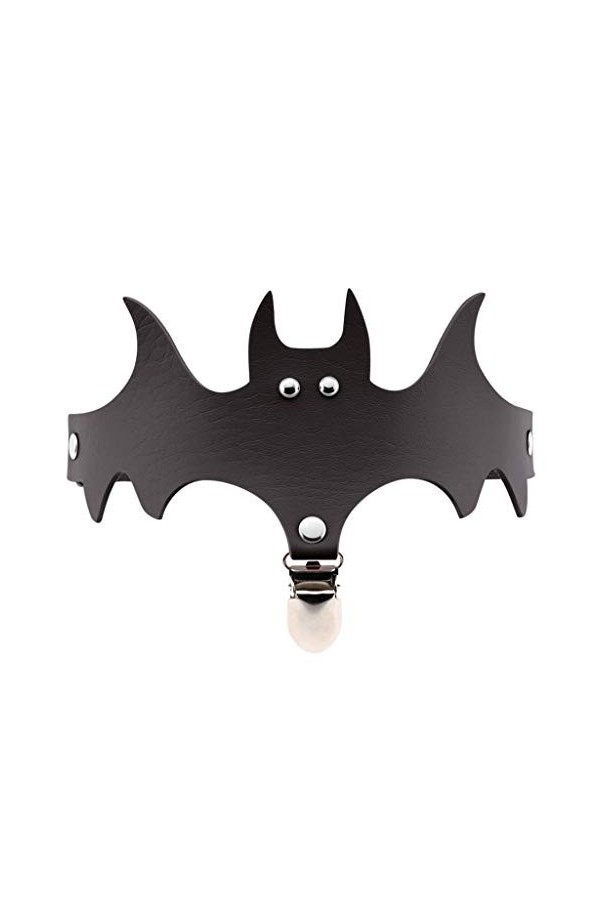 Générique Nuisette Longue Coton réglable Bas de Chauve-Souris Jambe de Cuisse Lady Halloween Wing Jarretière Vêtements Sexy 