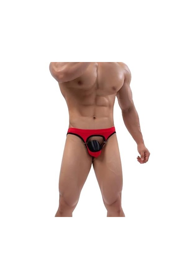 FGUUTYM Webboxer Sous-vêtements sexy en coton pour homme, rouge, XXL