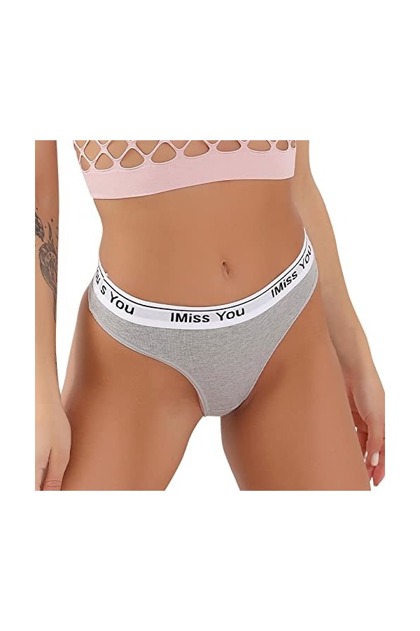 Culottes, Shorties Et Strings Femme Strings Imprimé Taille Basse Confortable Culotte Grande Taille String Sexy Coquine Hot Nu