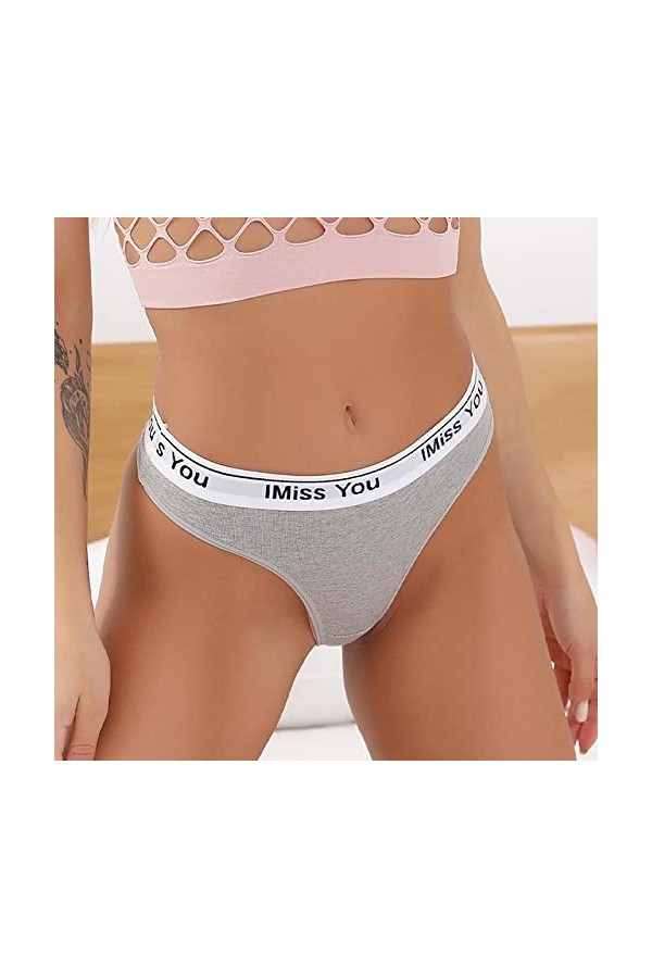 Culottes, Shorties Et Strings Femme Strings Imprimé Taille Basse Confortable Culotte Grande Taille String Sexy Coquine Hot Nu