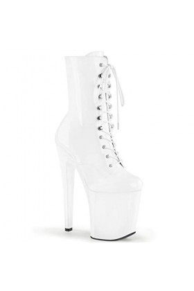 Pleaser XTREME-1020 WHT Pat/WHT UK 11 EU 44 