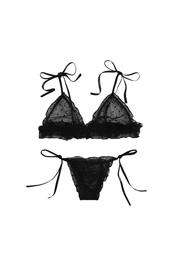 Lingerie Femme Sexy Ensemble Homme Sexy Hot y22k Femmes Lingerie sous-vêtements Set Point Bandage Dentelle Maille sans Fil Se