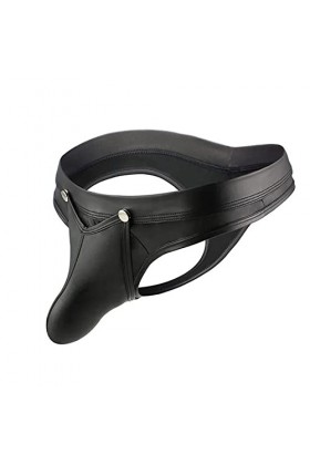 Générique sous-vêtements sous-vêtements Creux Cuir Sexy Anneau laqué pour Hommes sous-vêtements à la Mode pour Hommes Combina