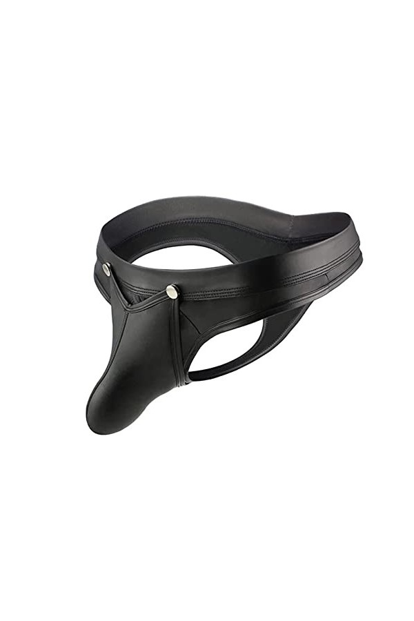 Générique sous-vêtements sous-vêtements Creux Cuir Sexy Anneau laqué pour Hommes sous-vêtements à la Mode pour Hommes Combina