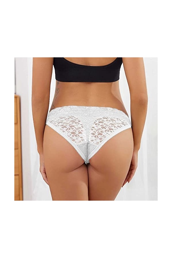 PANPANY Culottes pour Femme Femme sans Couture Sexy Dentelle Multicolore String Soutien-Gorge Culotte Tanga sous Vetements Co